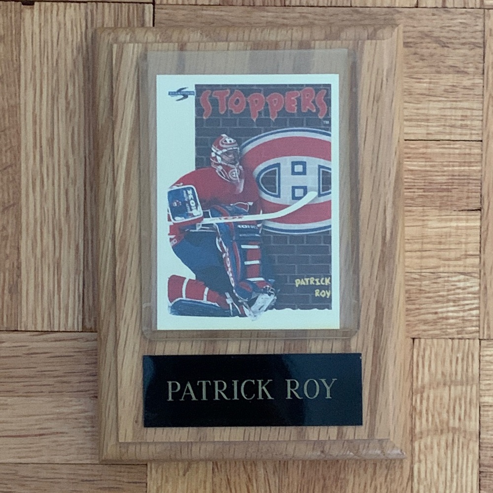 1995-96 Score Stoppers Patrick Roy Card No.324